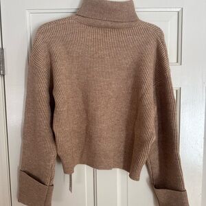 Cozy Brown Turtleneck Sweater